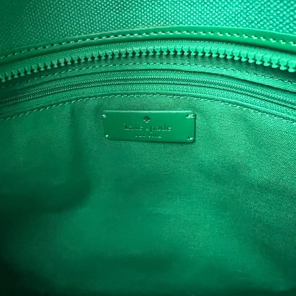 Kate Spade Jett Canvas LARGE Tote in Green Bean Multi #KB695 NWOT - Picture 13 of 14